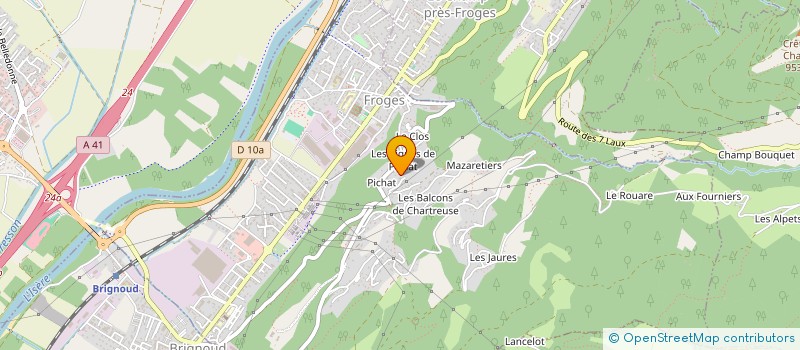 localisation de l'entreprise JACQUES ET ROSE  FROGES