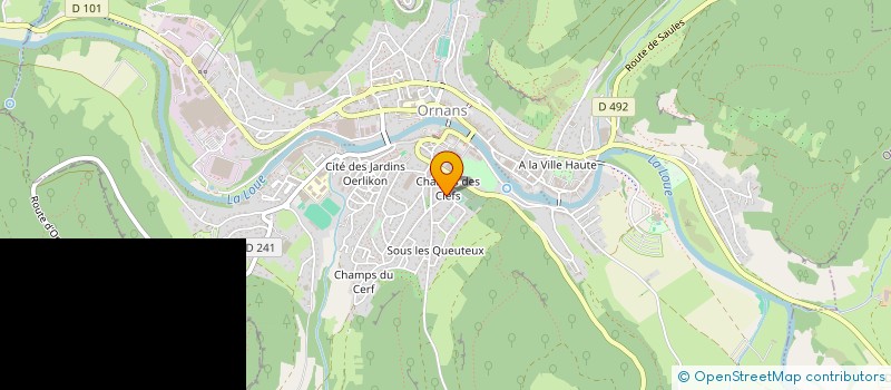 localisation de l'entreprise JACQUES ETANCHEITE  ORNANS