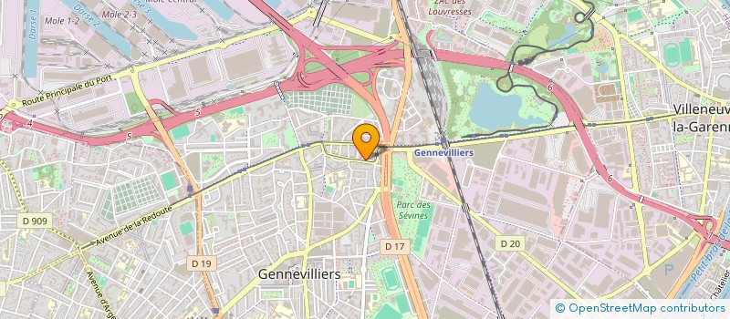 localisation de l'entreprise JACQUES FLAMANT DEVELOPPEMENT à GENNEVILLIERS
