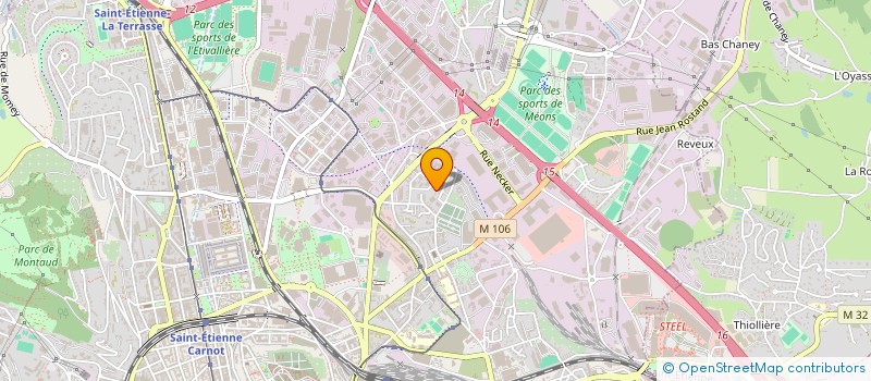 localisation de l'entreprise JACQUES GIRAUD SA  SAINT-ETIENNE