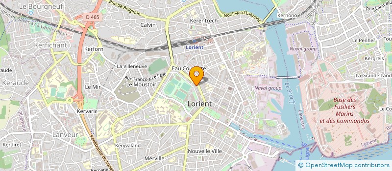localisation de l'entreprise JACQUES GUEGAN SA à LORIENT
