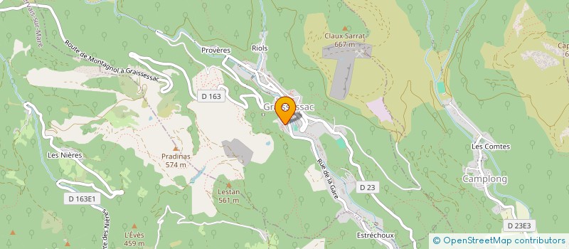 localisation de l'entreprise JACQUES HERNANDEZ REALISATIONS  GRAISSESSAC