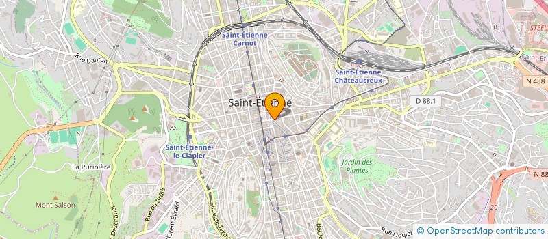 localisation de l'entreprise JACQUES MALLET MEUBLES à SAINT-ETIENNE