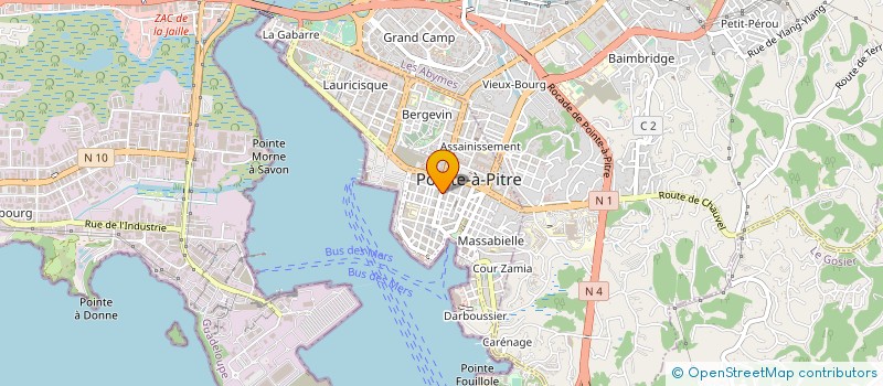 localisation de l'entreprise JACQUES MANSOUR ET SES FILS à POINTE A PITRE