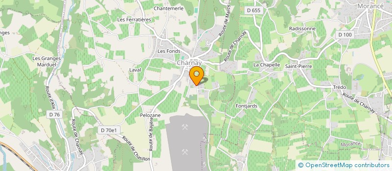 localisation de l'entreprise JACQUES PARRET  CHARNAY