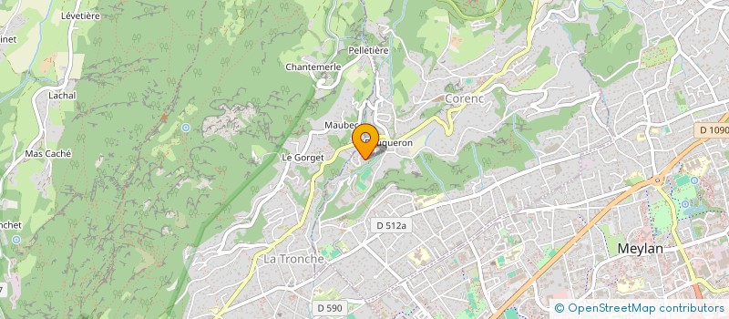 localisation de l'entreprise JACQUES-PASCAL  CORENC