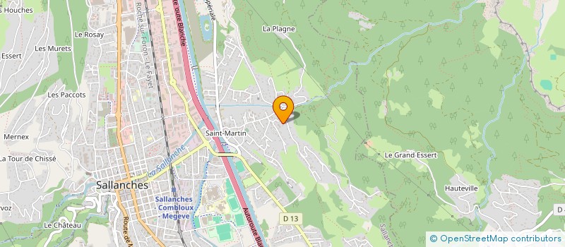 localisation de l'entreprise JACQUES PERRIN ET FILS à SALLANCHES