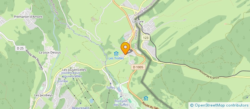 localisation de l'entreprise JACQUES PISTON  LES ROUSSES