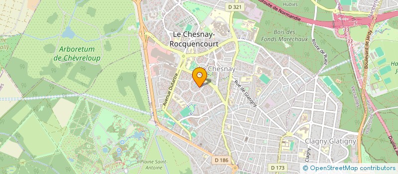 localisation de l'entreprise JACQUES POIRIER à LE CHESNAY-ROCQUENCOURT