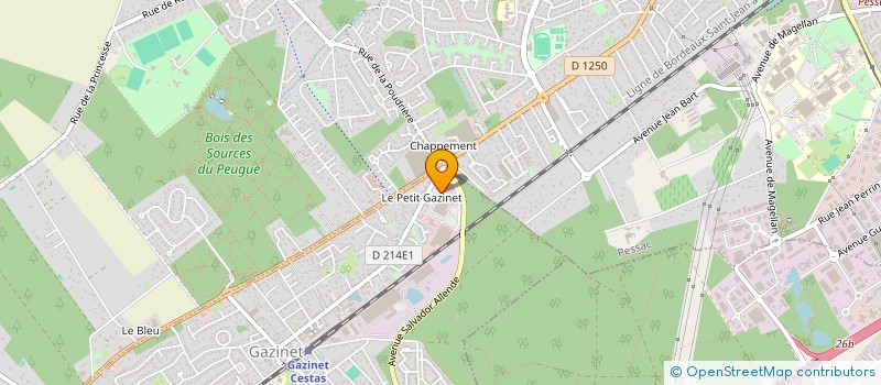 localisation de l'entreprise JACQUES RIGOULEAU SARL  CESTAS