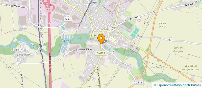localisation de l'entreprise JACQUES ROUSSEAUX NEGOCE à ROYE
