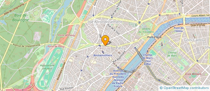 localisation de l'entreprise JACQUES SA  PARIS