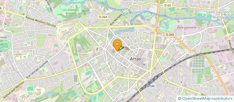 localisation de l'entreprise JACQUES SOLIDAIRE à ARRAS