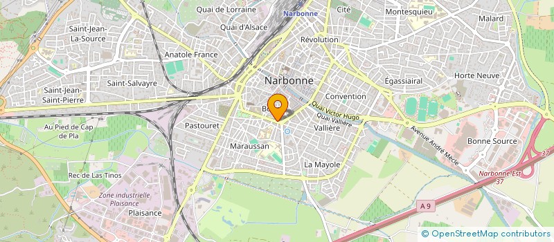 localisation de l'entreprise JACQUES SOUAILLAT IMMOBILIER à NARBONNE