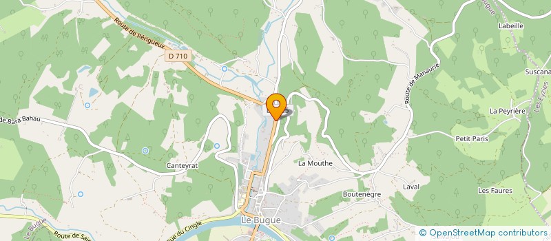 localisation de l'entreprise JACQUES SUDRIE ET FILS à LE BUGUE