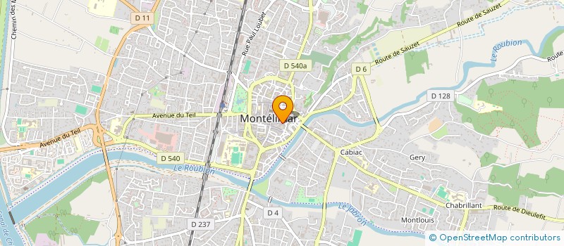 localisation de l'entreprise JACQUES TESTE VOYAGES à MONTELIMAR