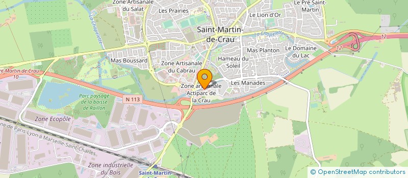 localisation de l'entreprise JACQUES USINAGE à SAINT-MARTIN-DE-CRAU