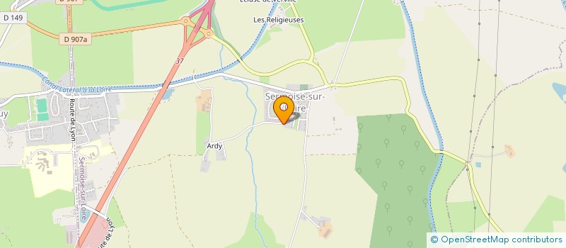 localisation de l'entreprise JACQUES VACANCES  SERMOISE-SUR-LOIRE