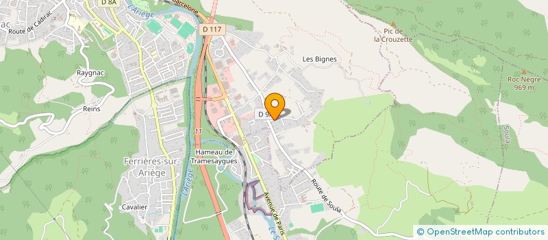 localisation de l'entreprise JACQUET à FOIX