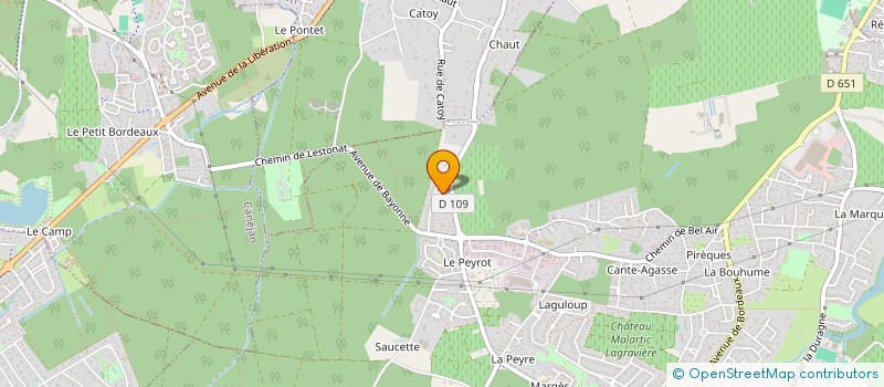 localisation de l'entreprise JACQUET-BARATCHART  LEOGNAN