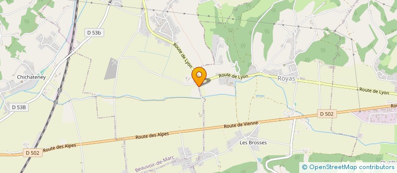 localisation de l'entreprise JACQUET CHARPENTES BOIS JCB  BEAUVOIR-DE-MARC