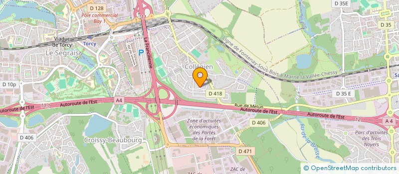 localisation de l'entreprise JACQUET-DRELON  COLLEGIEN