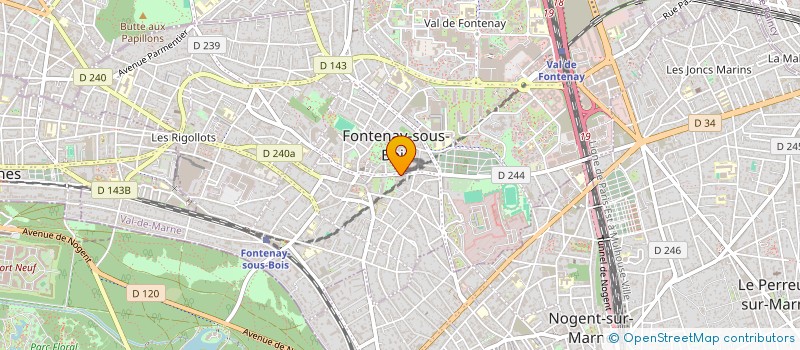 localisation de l'entreprise JACQUET ET CIE à FONTENAY-SOUS-BOIS