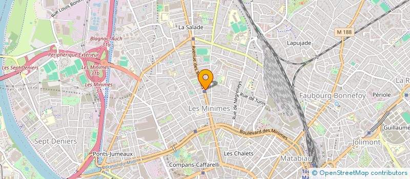 localisation de l'entreprise JACQUET FRANCILLON à TOULOUSE