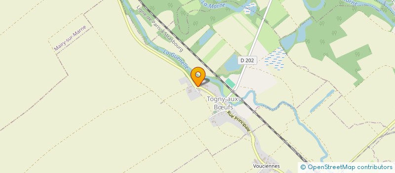 localisation de l'entreprise JACQUET-HAUDIDIER  TOGNY-AUX-BUFS