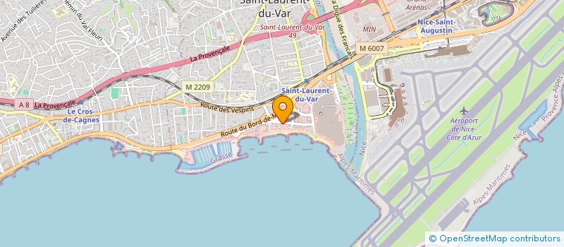 localisation de l'entreprise JACQUET NI CEREMONIES  SAINT-LAURENT-DU-VAR