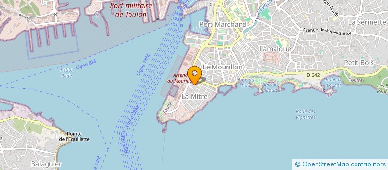 localisation de l'entreprise JACQUET PATRIMOINE  TOULON