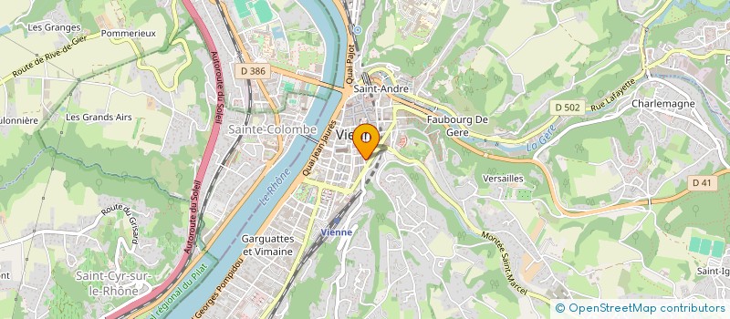 localisation de l'entreprise JACQUET THIERRY & COCHET PIERRE à VIENNE