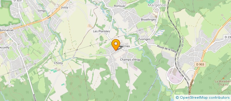 localisation de l'entreprise JACQUIER & CO  MARGENCEL