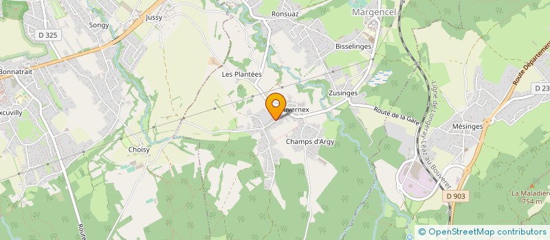 localisation de l'entreprise JACQUIER MENUISERIE à MARGENCEL
