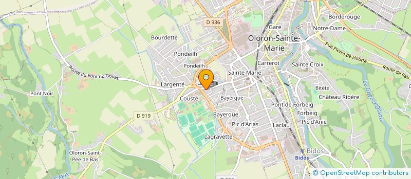 localisation de l'entreprise JACQUIER PIERRE - LES CUISINES D'AQUITAINE à OLORON-SAINTE-MARIE