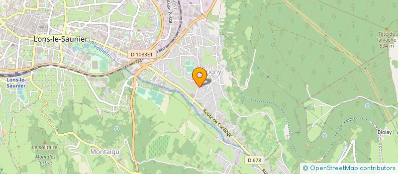 localisation de l'entreprise JACQUIER PRESTATIONS à CONLIEGE
