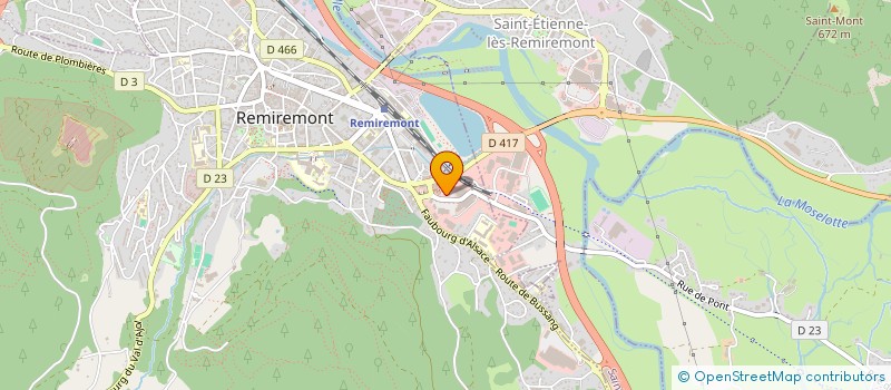localisation de l'entreprise JACQUIN à REMIREMONT
