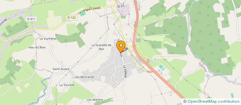 localisation de l'entreprise JACQUIN - LES AMONTEUX  TOLLEVAST