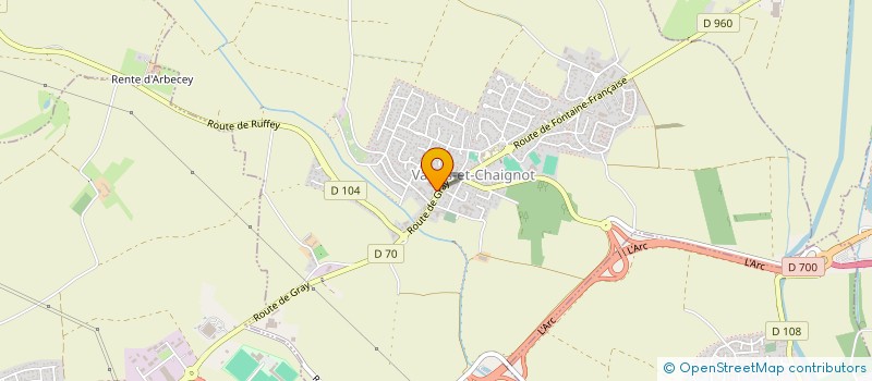 localisation de l'entreprise JACQUINOT TRANSPORTS à VAROIS-ET-CHAIGNOT