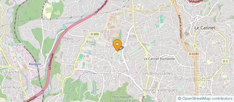 localisation de l'entreprise JACQUINVEST à LE CANNET