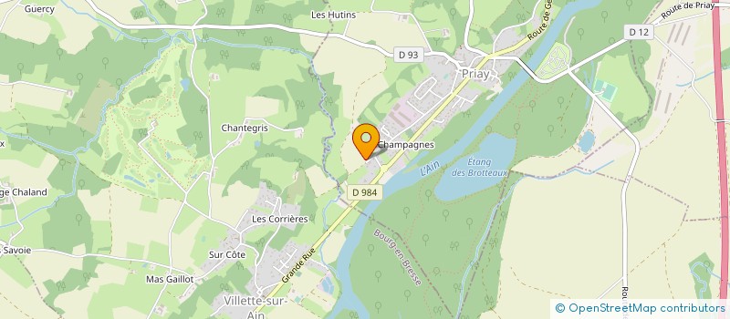 localisation de l'entreprise JACQUIOD NCF ELEC  PRIAY