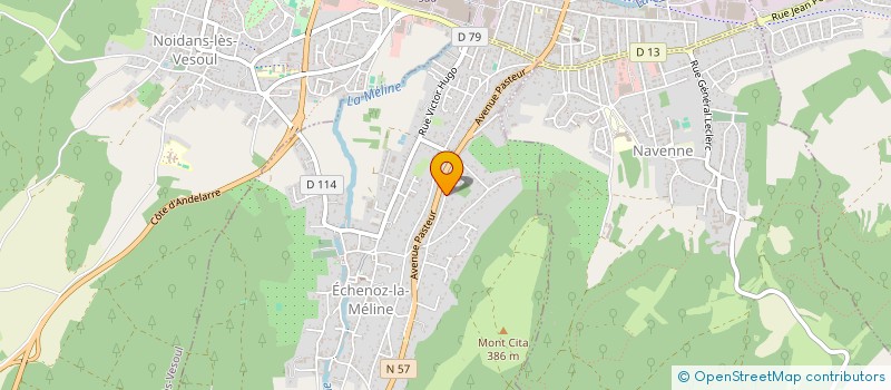 localisation de l'entreprise JACQUOT à ECHENOZ-LA-MELINE