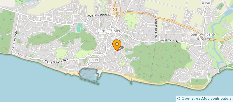 localisation de l'entreprise JACQUOT-SPORTS à JARD-SUR-MER