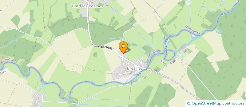 localisation de l'entreprise JACQUOT TRAVAUX FORESTIERS  BRESILLEY