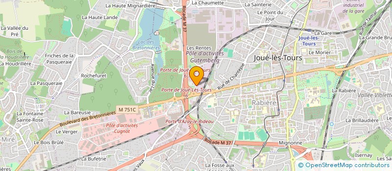 localisation de l'entreprise JACQUOTD  JOUE-LES-TOURS