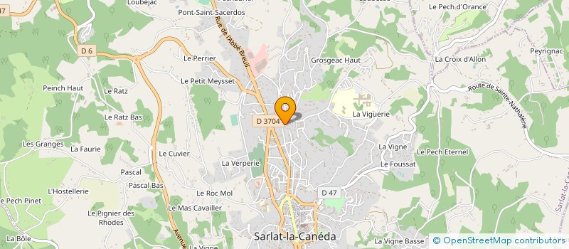 localisation de l'entreprise JACQUOU LE GOURMAND  SARLAT-LA-CANEDA