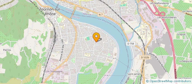 localisation de l'entreprise JACQUOUILLE FILLOTS ET FILLOTES à TOURNON-SUR-RHONE