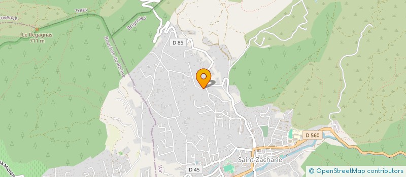 localisation de l'entreprise JACRI à SAINT-ZACHARIE