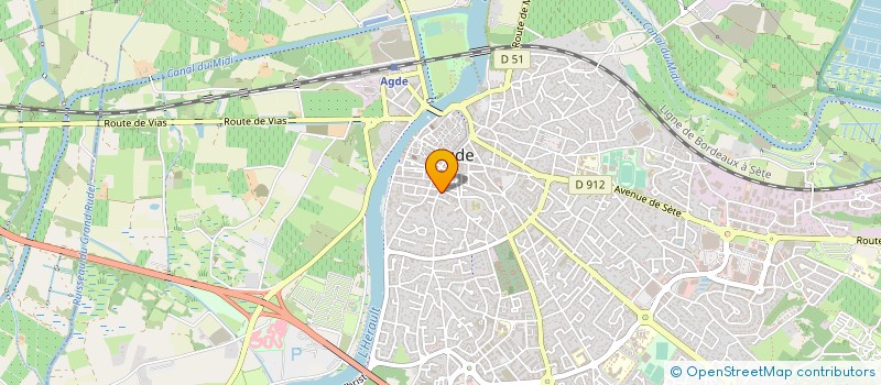 localisation de l'entreprise JACRITE  AGDE
