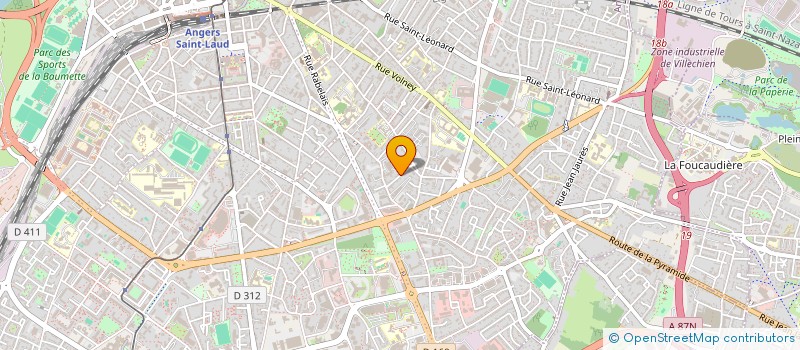 localisation de l'entreprise JACROT à ANGERS